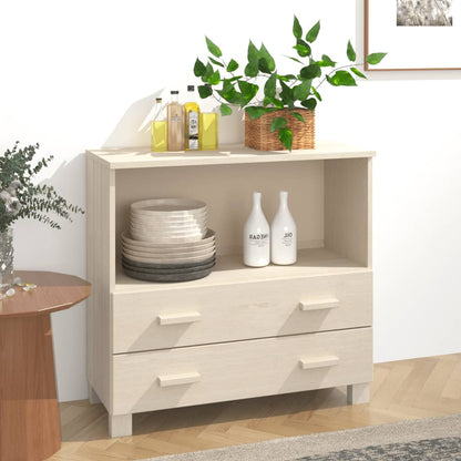 Skænk HAMAR honningbrun 85x35x80 cm massiv fyrretræ