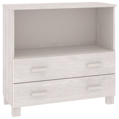 Skænk HAMAR Hvid 85x35x80 cm Massiv Fyr