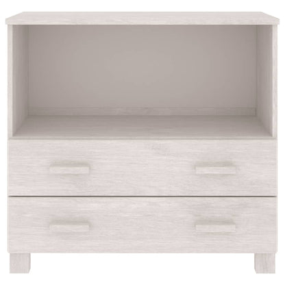 Skænk HAMAR Hvid 85x35x80 cm Massiv Fyr