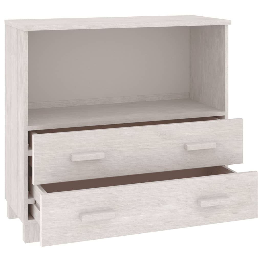 Skænk HAMAR Hvid 85x35x80 cm Massiv Fyr