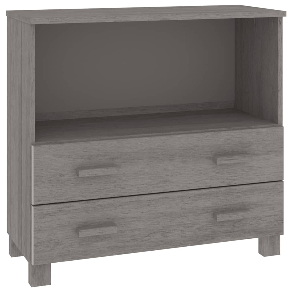Skænk HAMAR Lysegrå 85x35x80 cm Massiv Fyr