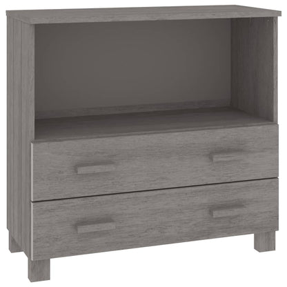 Skænk HAMAR Lysegrå 85x35x80 cm Massiv Fyr