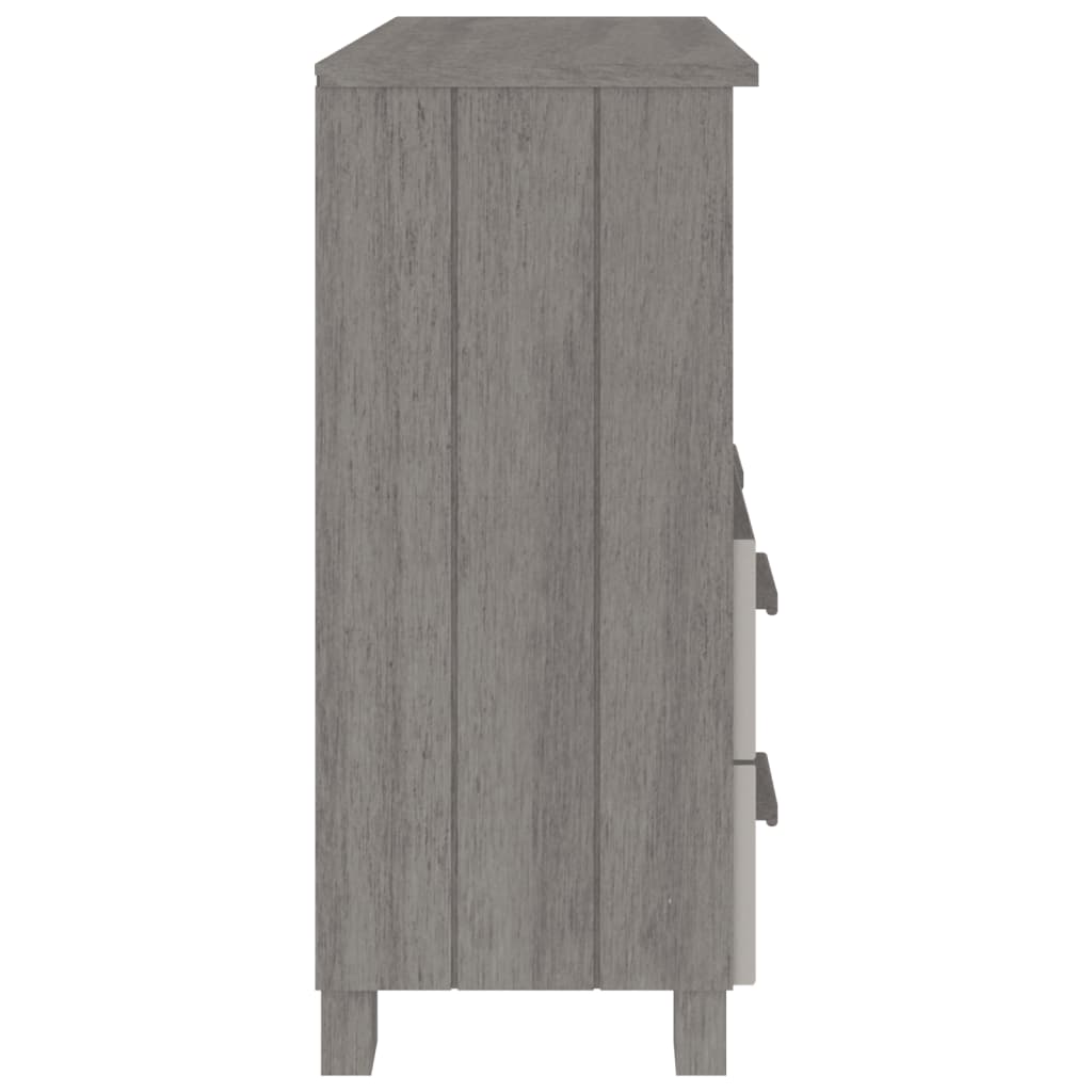 Skænk HAMAR Lysegrå 85x35x80 cm Massiv Fyr
