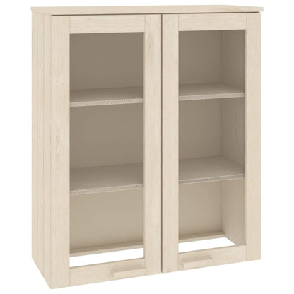 Highboard top HAMAR honningbrun 85x35x100 cm massivt træ