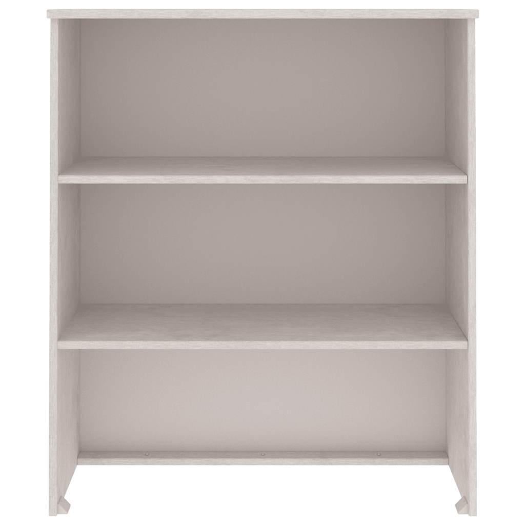 Highboard-Oberteil HAMAR Weiß 85x35x100 cm Massivholz