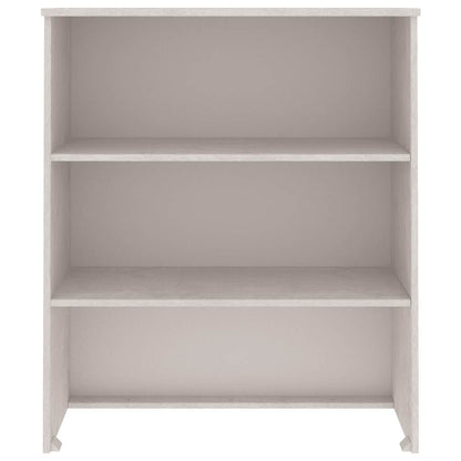Highboard-Oberteil HAMAR Weiß 85x35x100 cm Massivholz