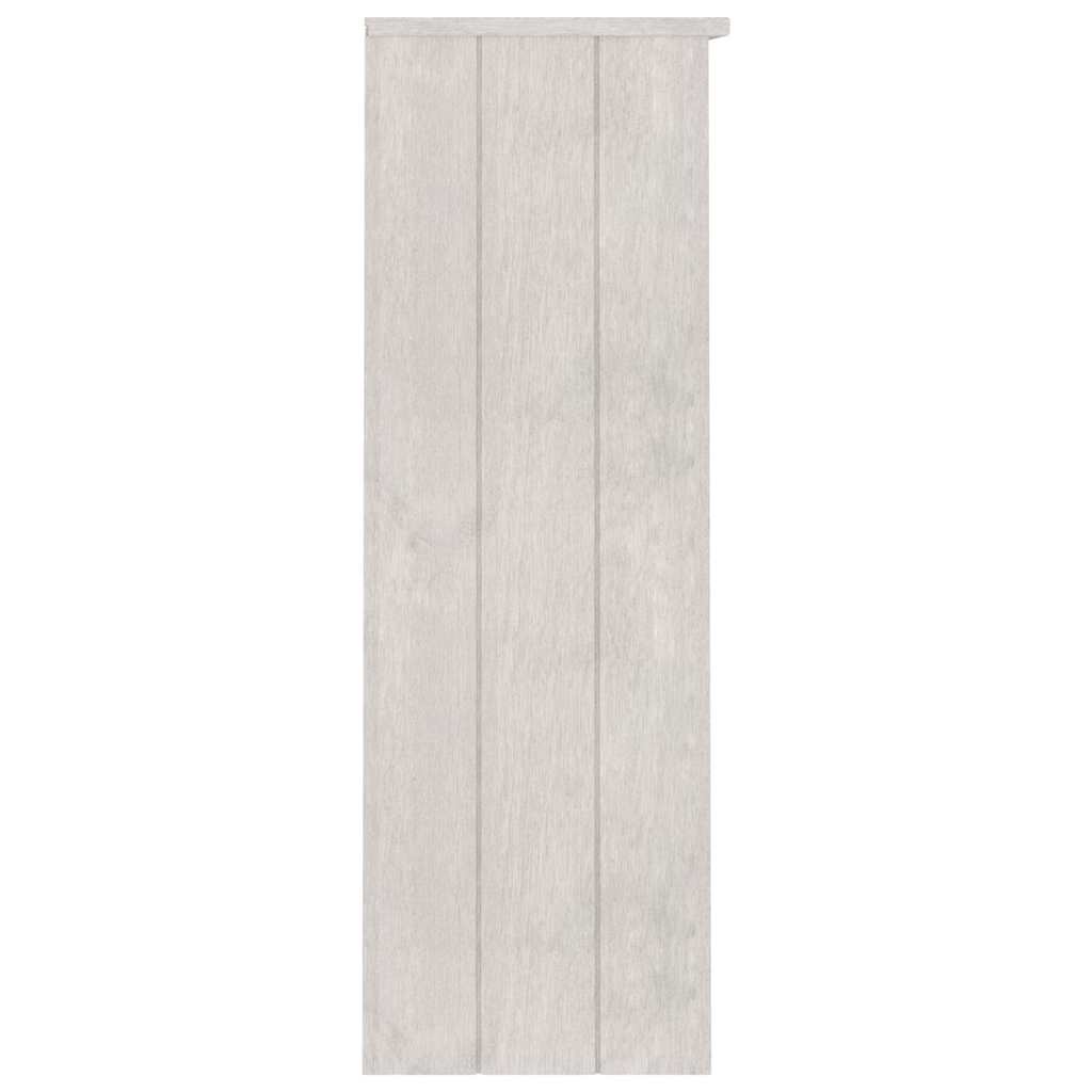 Highboard-Oberteil HAMAR Weiß 85x35x100 cm Massivholz