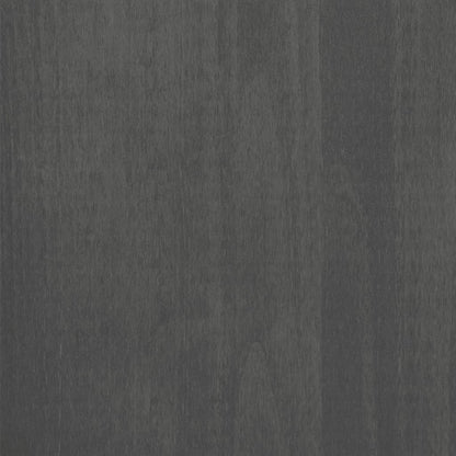 Highboard-Oberteil HAMAR Dunkelgrau 85x35x100 cm Massivholz