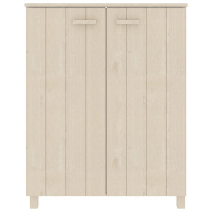 Schuhschrank HAMAR Honigbraun 85x40x108 cm Massivholz Kiefer