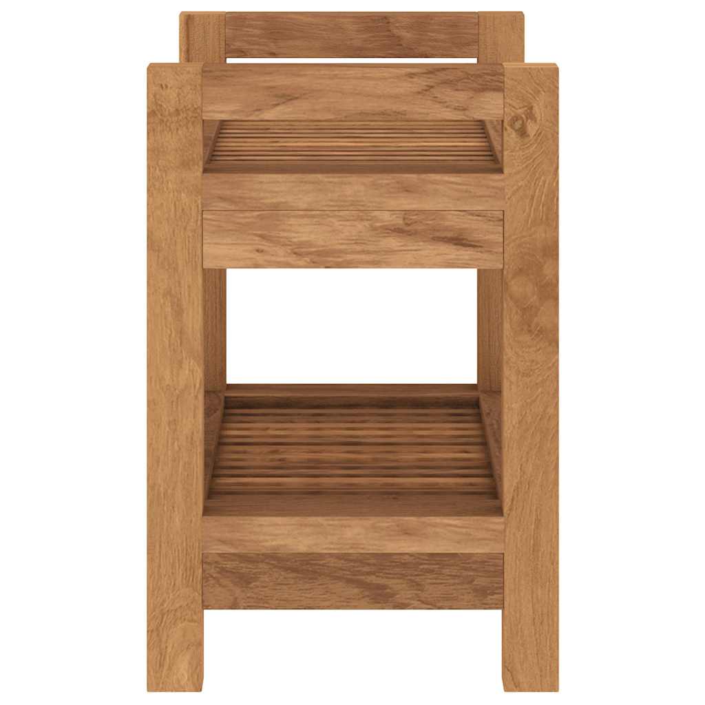 Badezimmer-Beistelltisch 45x30x45 cm Massivholz Teak