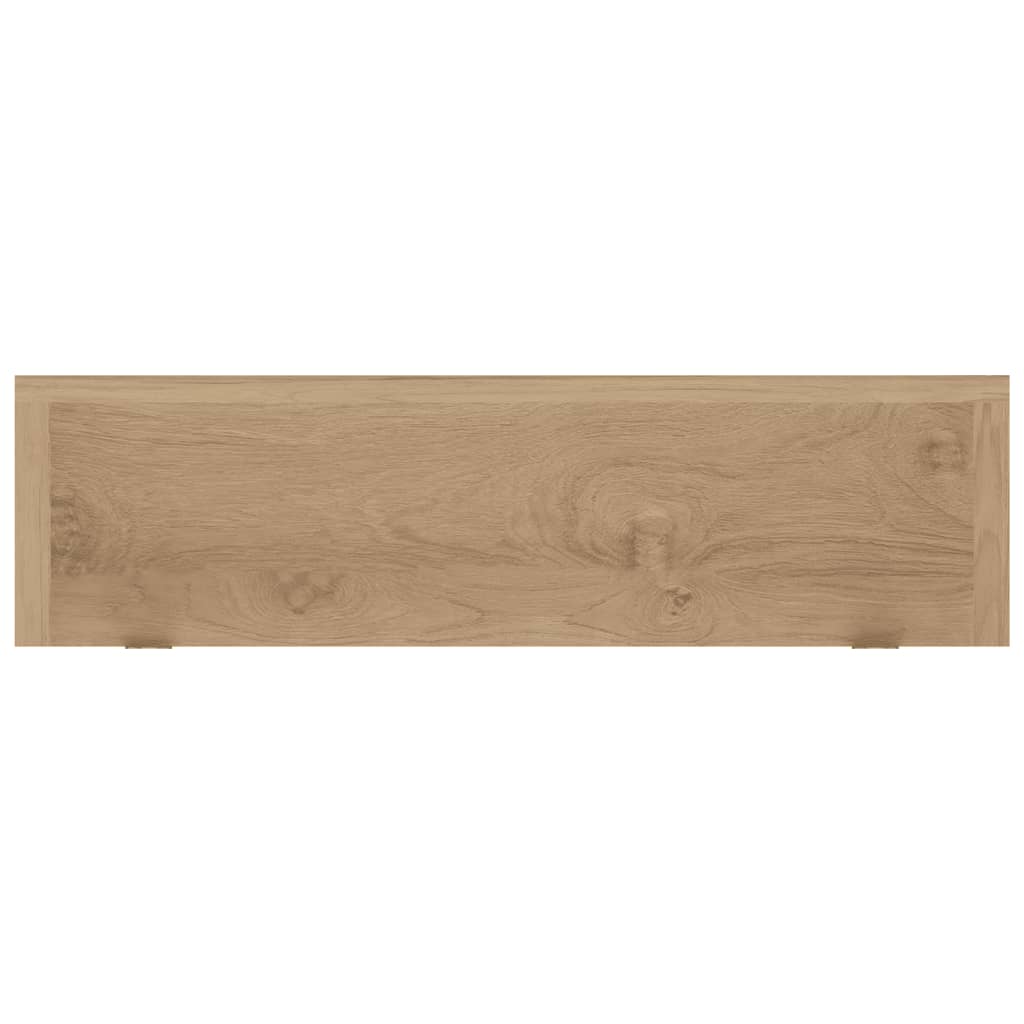 Wandregale 2 Stk. 60x15x4 cm Massivholz Teak
