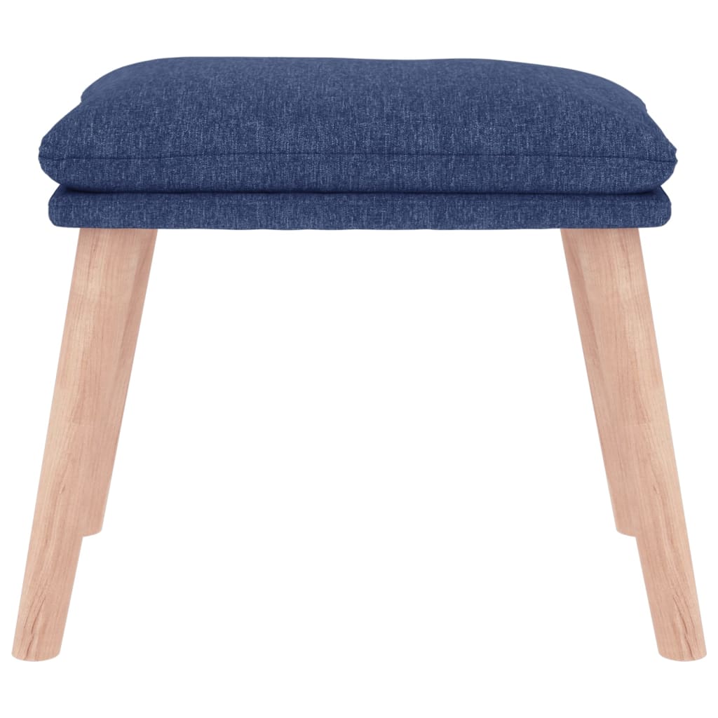 Fußhocker Blau 45x29,5x35 cm Stoff