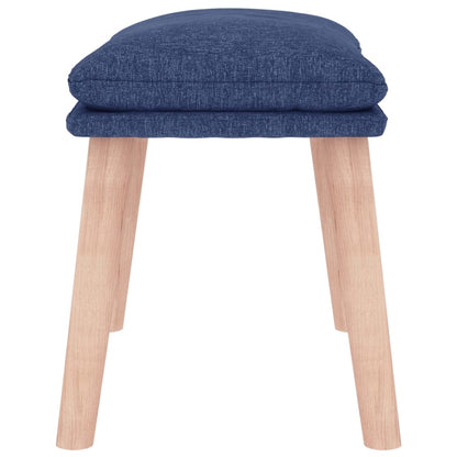 Fußhocker Blau 45x29,5x35 cm Stoff