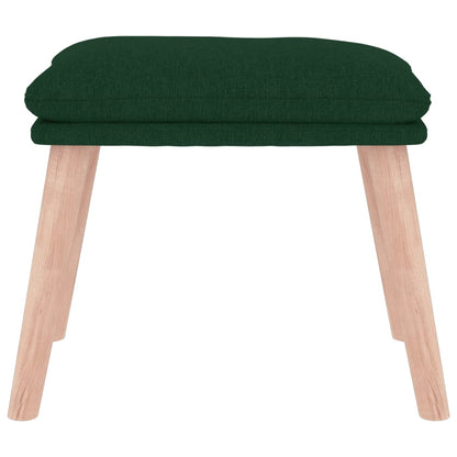 Fußhocker Dunkelgrün 45x29,5x35 cm Stoff