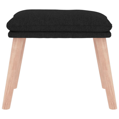 Fußhocker Schwarz 45x29,5x35 cm Stoff