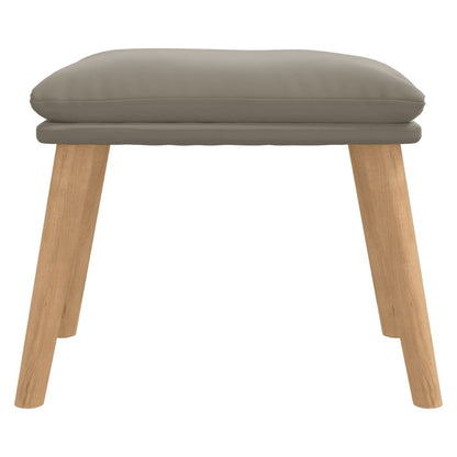 Fußhocker Hellgrau 45x29,5x35 cm Samt