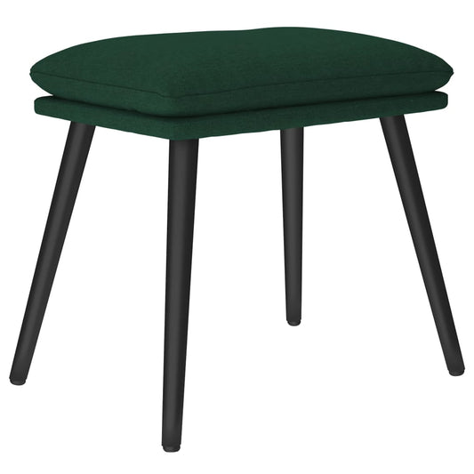 Fußhocker Dunkelgrün 45x29,5x35 cm Stoff