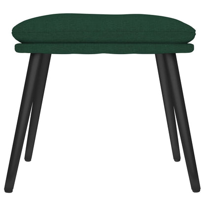 Fußhocker Dunkelgrün 45x29,5x35 cm Stoff