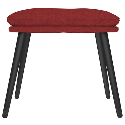Fußhocker Weinrot 45x29,5x35 cm Stoff