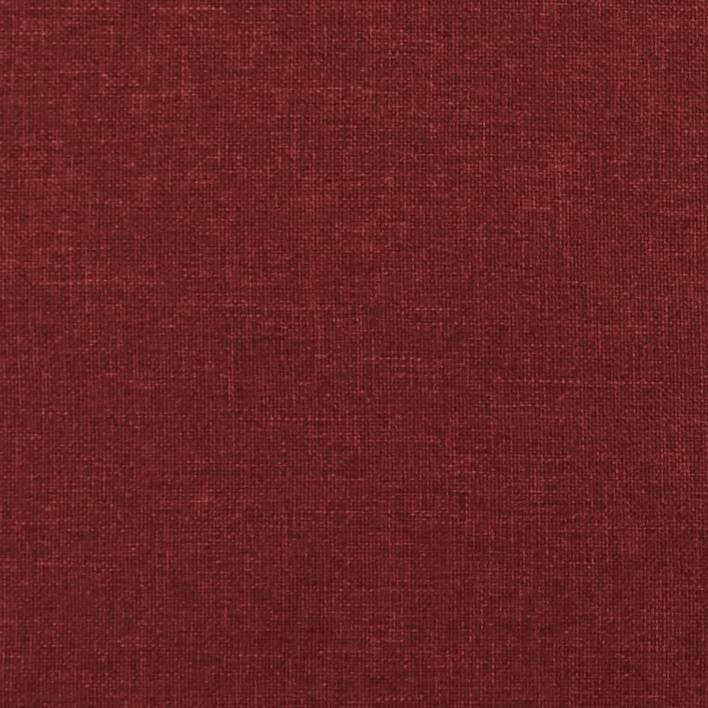 Fußhocker Weinrot 45x29,5x35 cm Stoff