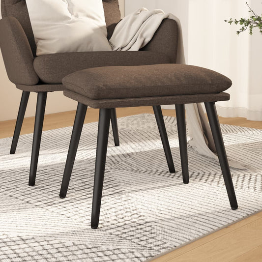 Fußhocker Taupe 45x29,5x35 cm Stoff