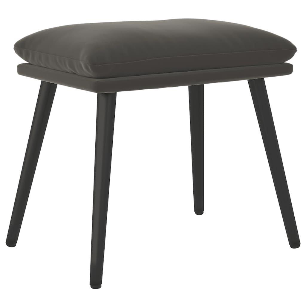 Fußhocker Dunkelgrau 45x29,5x35 cm Samt