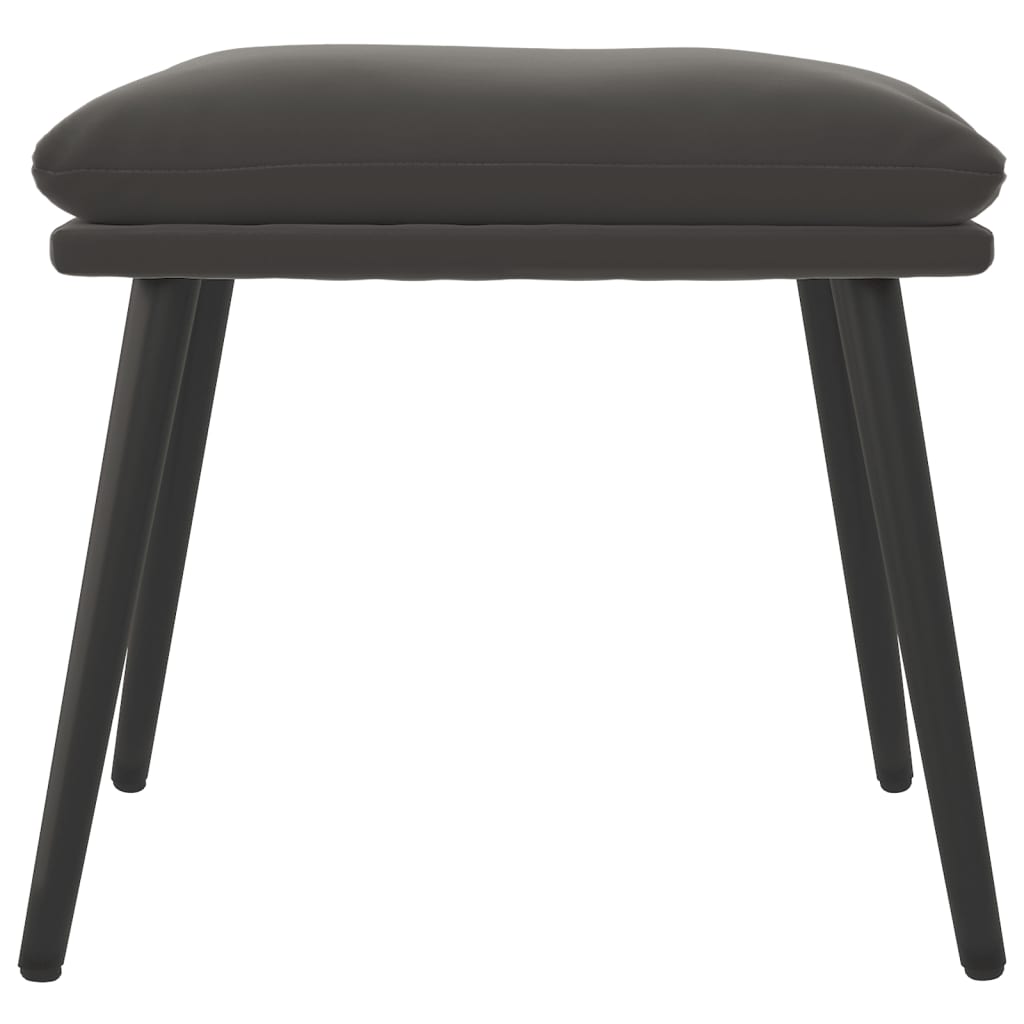 Fußhocker Dunkelgrau 45x29,5x35 cm Samt