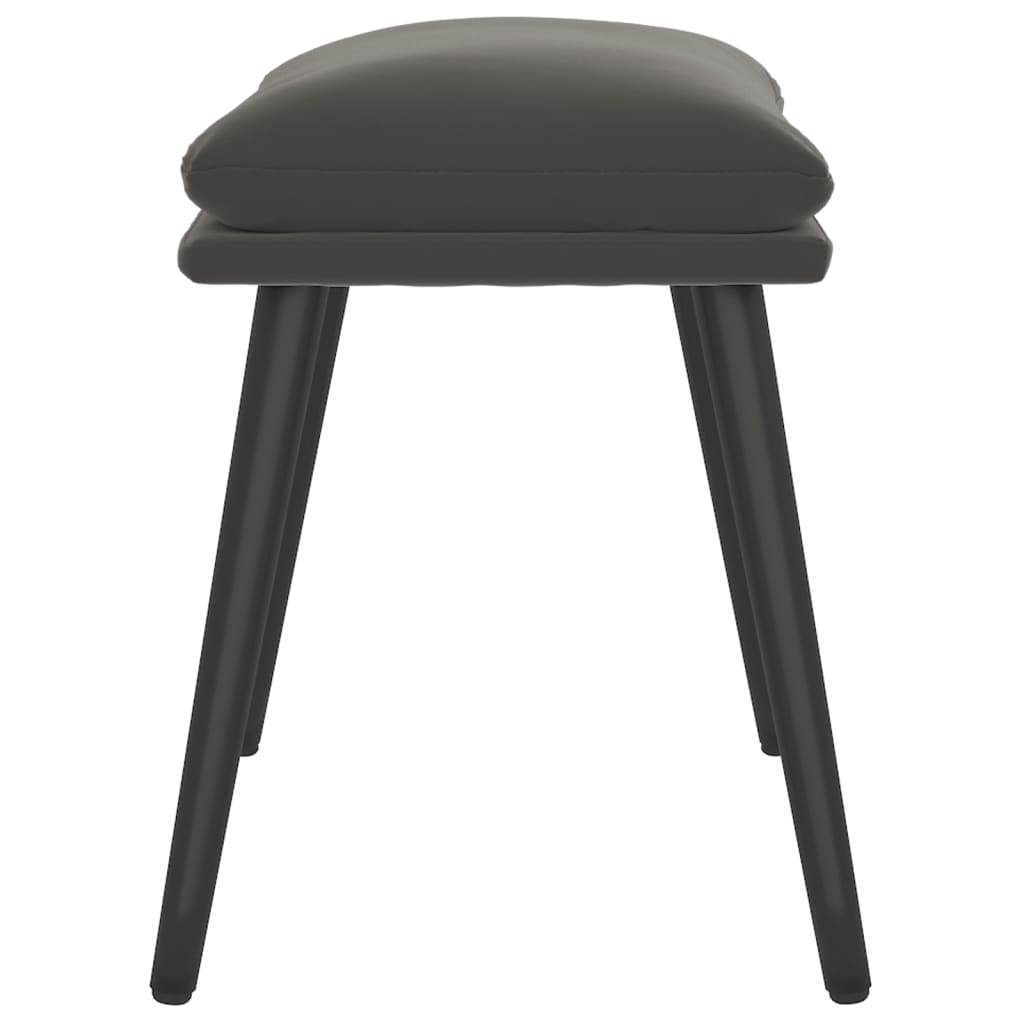 Fußhocker Dunkelgrau 45x29,5x35 cm Samt