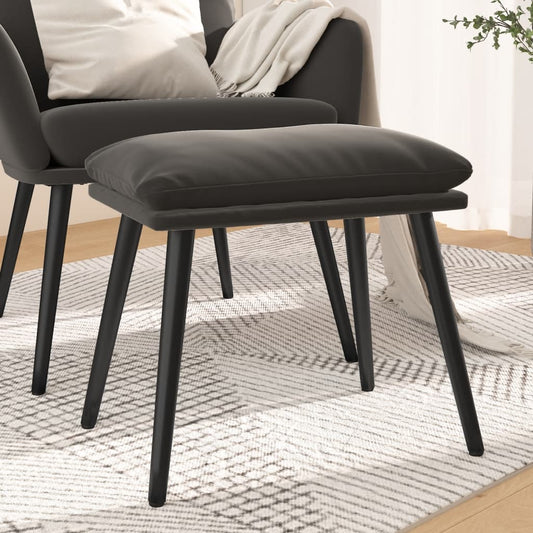 Fußhocker Dunkelgrau 45x29,5x35 cm Samt