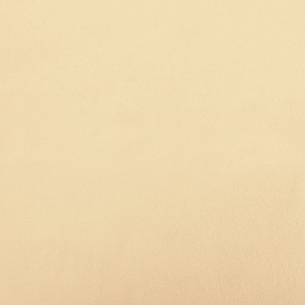 Fußhocker Cremeweiß 60x60x36 cm Samt