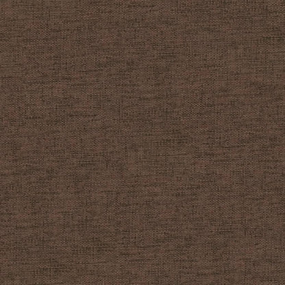 Fußhocker Braun 60x60x36 cm Stoff und Kunstleder