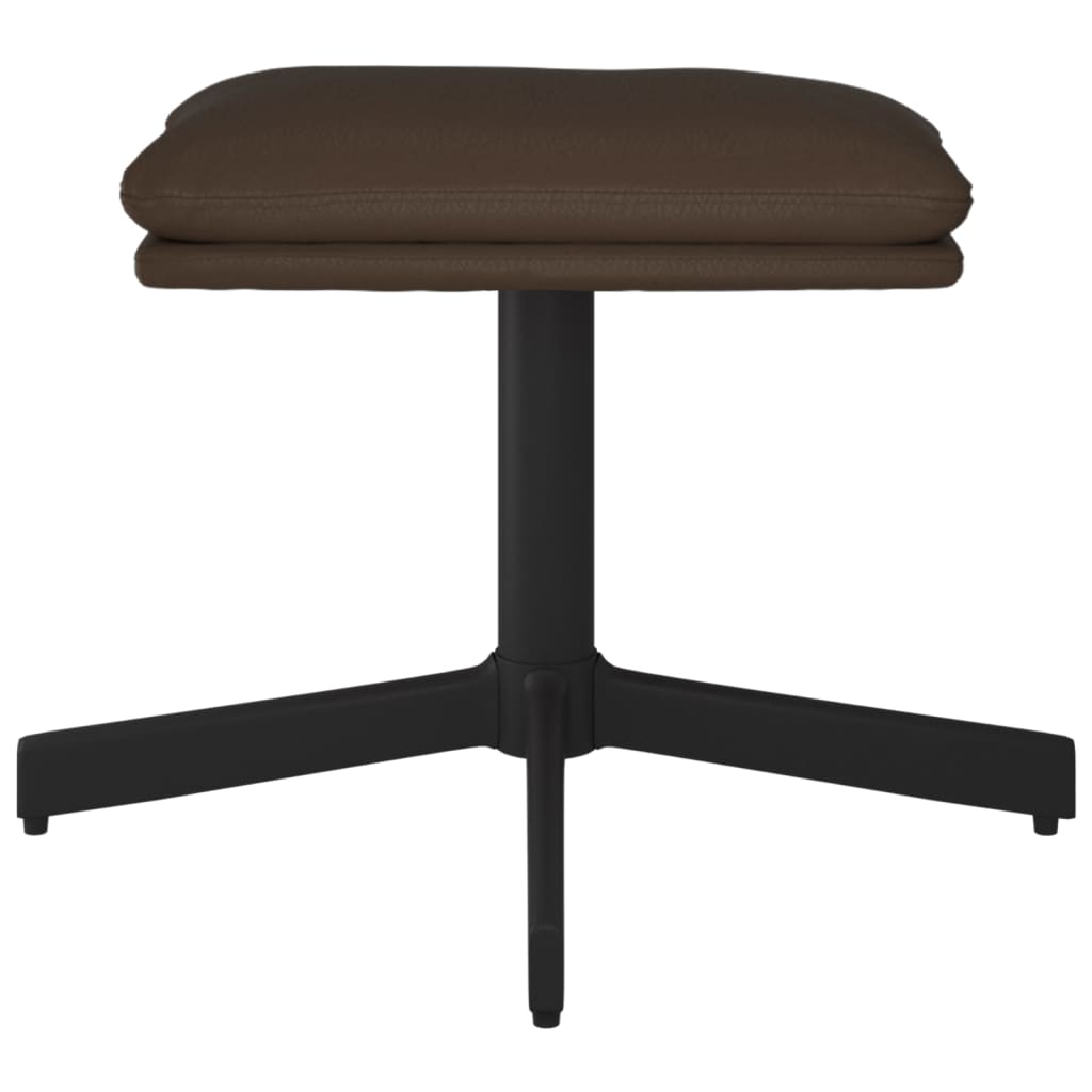 Fußhocker Braun 60x60x36 cm Kunstleder