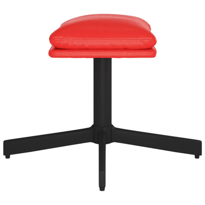 Fußhocker Rot 60x60x36 cm Kunstleder