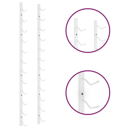 Wand-Weinregal für 12 Flaschen Weiß Eisen