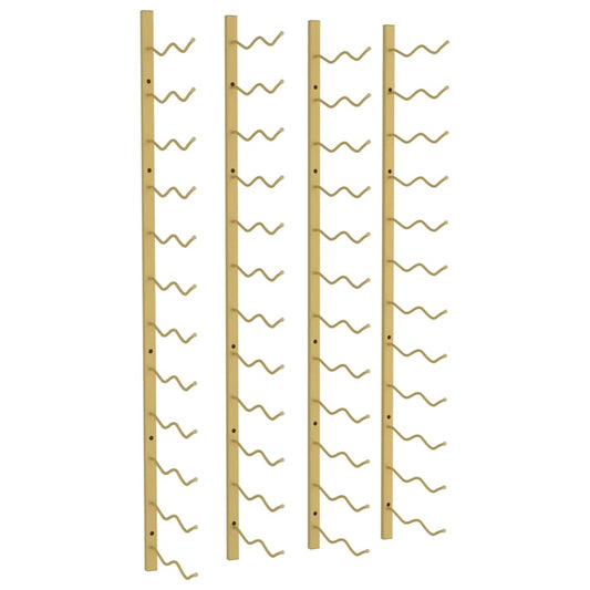Wand-Weinregal für 24 Flaschen 2 Stk. Golden Eisen