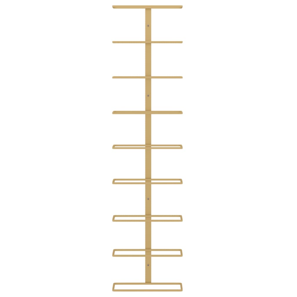 Wand-Weinregal für 9 Flaschen Golden Eisen
