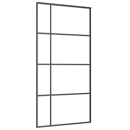 Schiebetür ESG Glas und Aluminium 102,5x205 cm Weiß