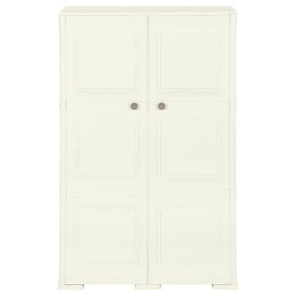 Kunststoffschrank 79x43x125 cm Holzdesign Vanilleeis