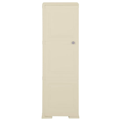 Kunststoffschrank 40x43x125 cm Holzdesign Angora-Weiß
