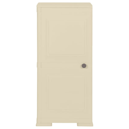 Kunststoffschrank 40x43x85,5 cm Holzdesign Angora-Weiß