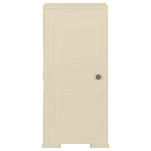 Kunststoffschrank 40x43x85,5 cm Holzdesign Angora-Weiß