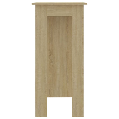 Bartisch mit Regal Sonoma-Eiche 102x50x103,5 cm Holzwerkstoff