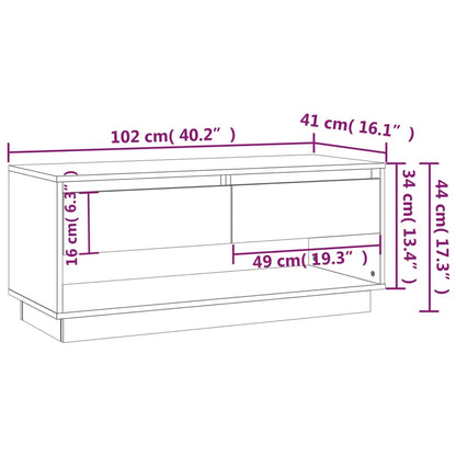 Tv-møbel Sonoma eg 102x41x44 cm træmateriale