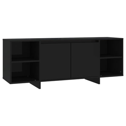 TV-skab Sort 130x35x50 cm Træ Materiale