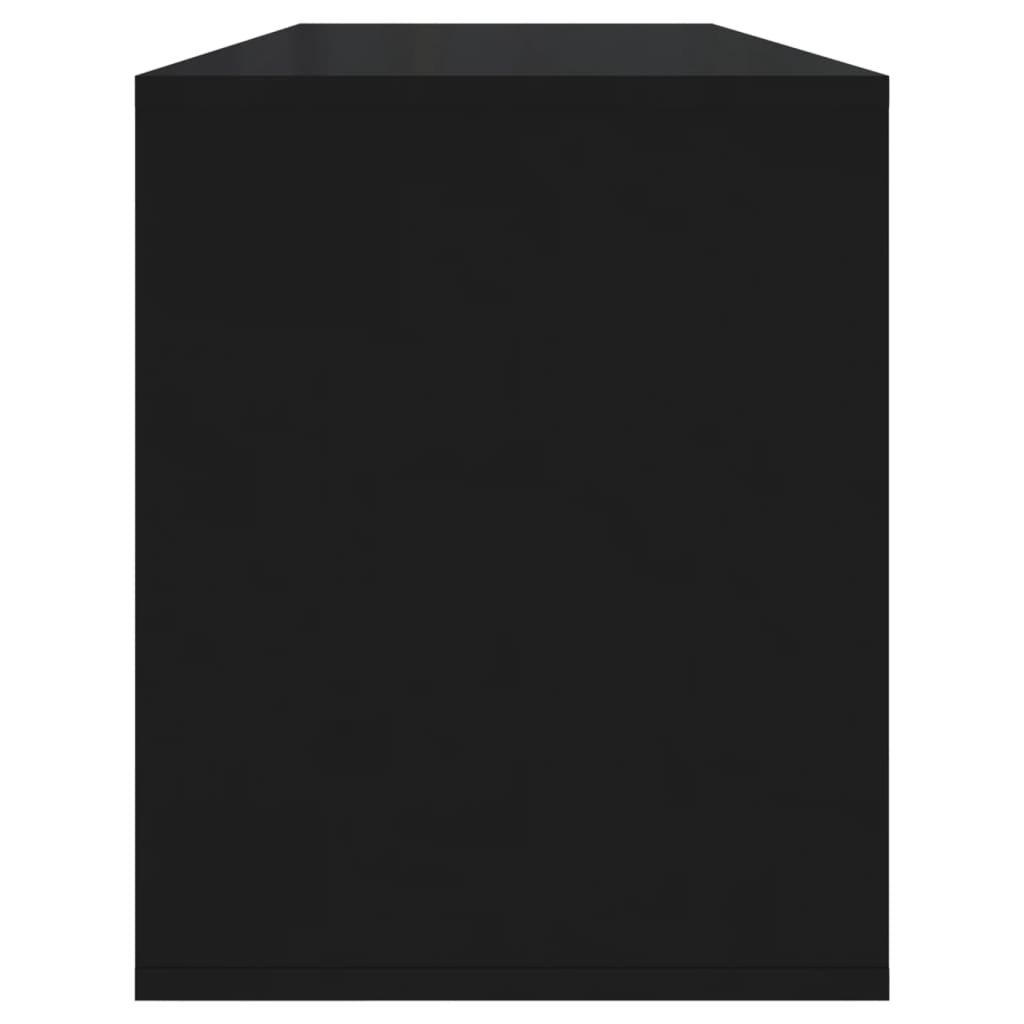 TV-skab Sort 130x35x50 cm Træ Materiale