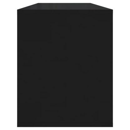 TV-skab Sort 130x35x50 cm Træ Materiale