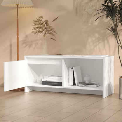 TV-Schrank Weiß 90x35x40 cm Holzwerkstoff