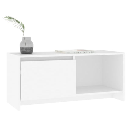 TV-Schrank Weiß 90x35x40 cm Holzwerkstoff