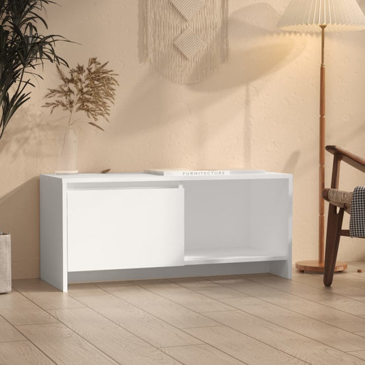 TV-Schrank Weiß 90x35x40 cm Holzwerkstoff