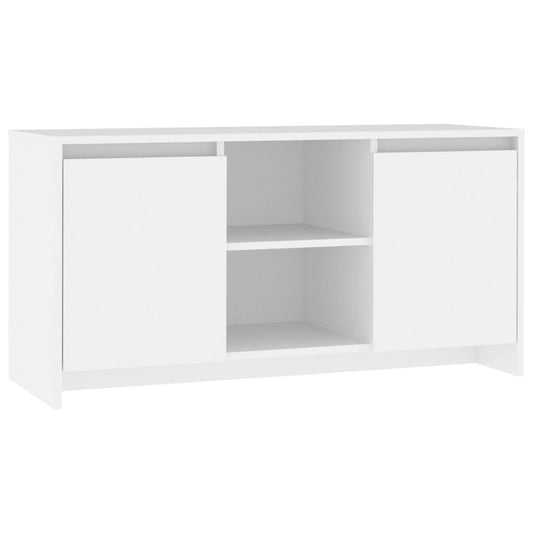TV-skab Hvid 102x37,5x52,5 cm Træ Materiale